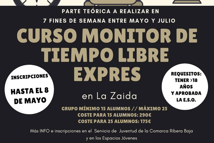 Curso de monitor de tiempo libre en La Zaida