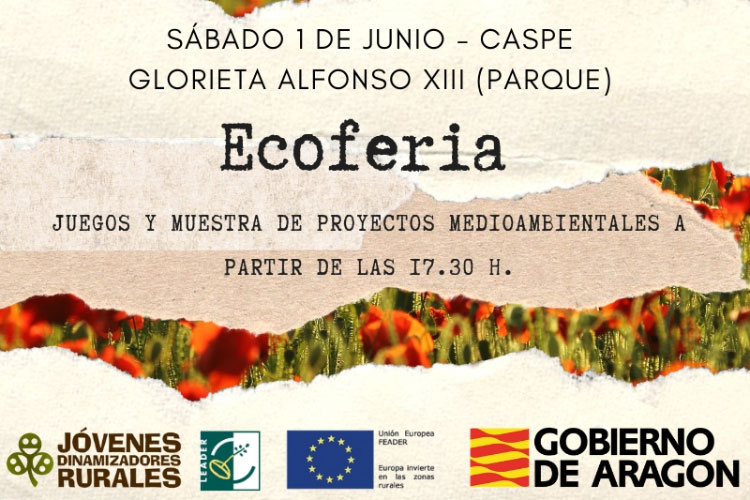 Jóvenes Dinamizadores Rurales organiza su primera ECOFERIA en Caspe