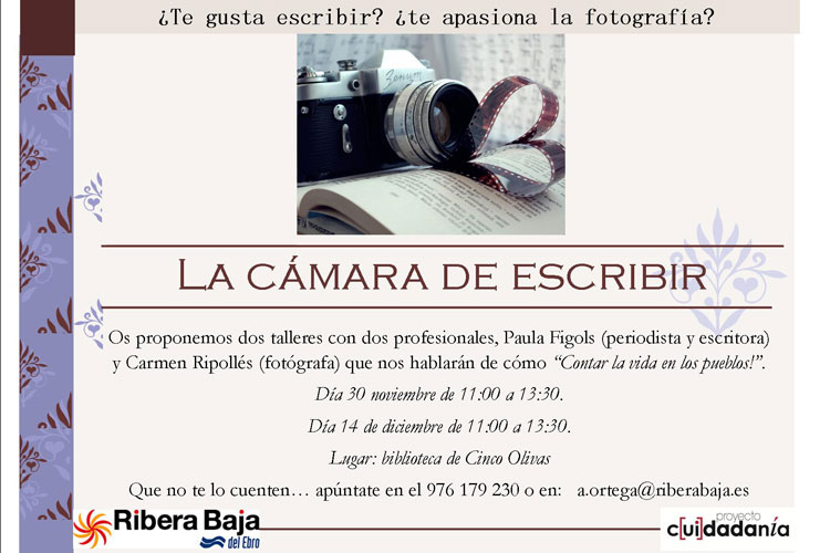 Últimos días para apuntarse a ‘la cámara de escribir’