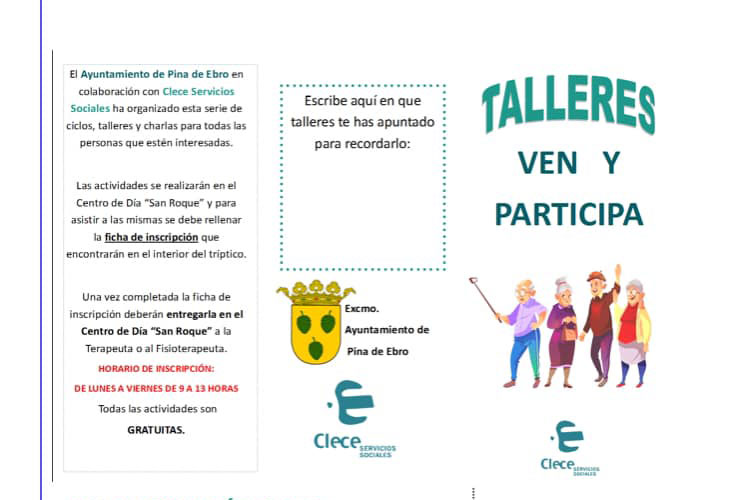 Nuevo ciclo de actividades en el Centro de Día de Pina