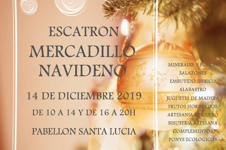 Este sábado, mercadillo navideño en Escatrón